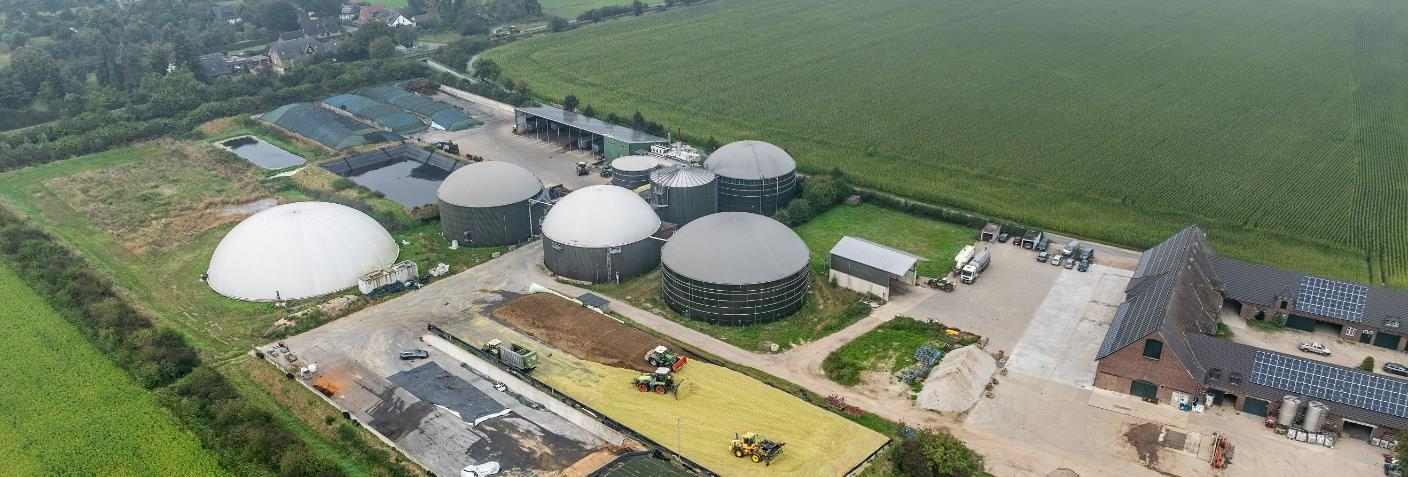 Luftbild Biogasanlage Schloss Wissen
